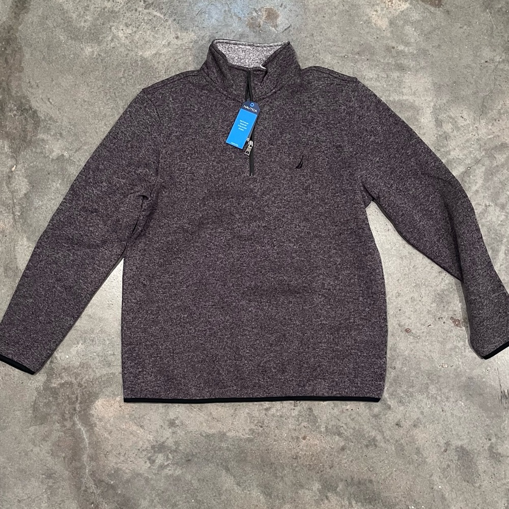 Men’s Nautica 3/4 zip Heather grey size XL